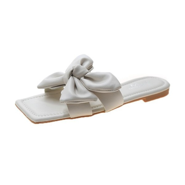 Model nou de papuci de dama cu panglica din imitatie de piele