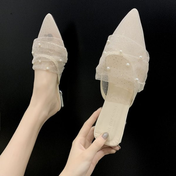 Ženske elegantne papuče s tilom