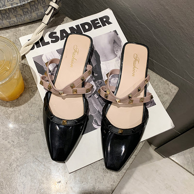 Novi model ženskih papuča na špic sa metalnim cekerima - više boja