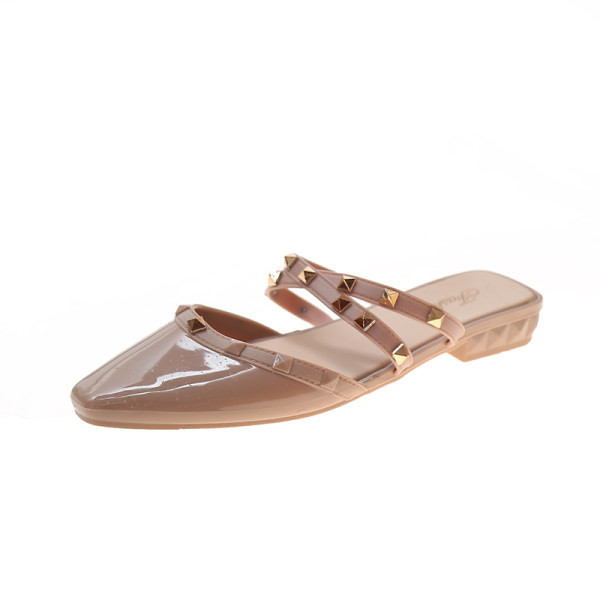 Novi model ženskih papuča na špic sa metalnim cekerima - više boja