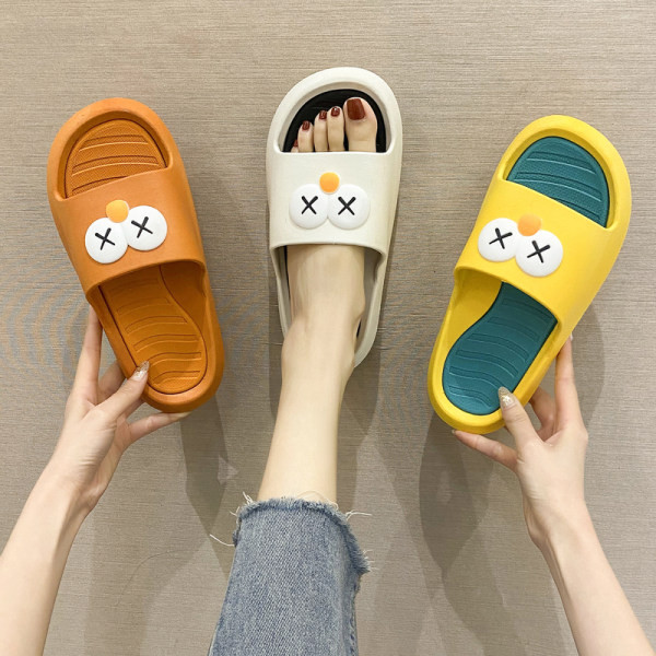 Papuci casual de dama cu elemente 3D si talpa plata