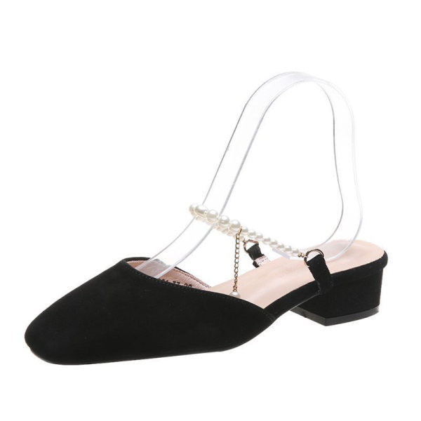 Ženske casual papuče od eko brušene kože s perlama u više boja