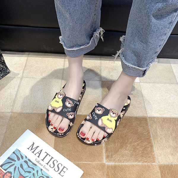 Novi model ženskih papuča u boji sa medvjedićima - za plažu