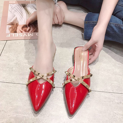 Γυναικείες παντόφλες με ΄τρουξ - μυτερό μοντέλα σε διάφορα χρώματα