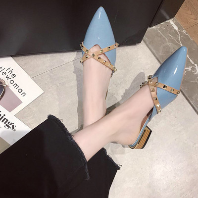 Γυναικείες παντόφλες με ΄τρουξ - μυτερό μοντέλα σε διάφορα χρώματα