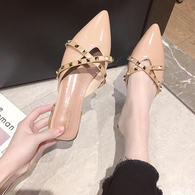 Γυναικείες παντόφλες με ΄τρουξ - μυτερό μοντέλα σε διάφορα χρώματα