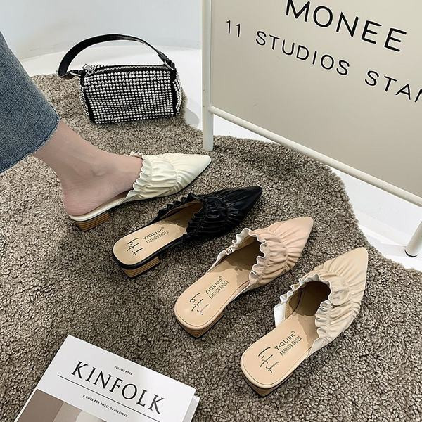 Ženske papuče model na špic u tri boje primjerene za ljeto