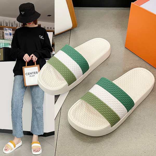 Ženske casual papuče s debelim potplatom u bijeloj boji