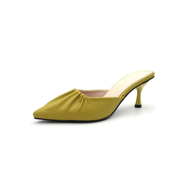 Novi model špicastih ženskih papuča sa petom visine 7 cm