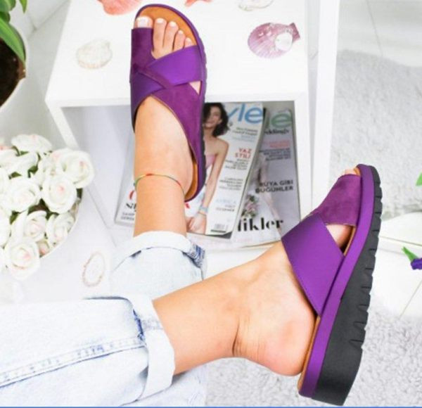 Papuci casual cu bretele incrucisate