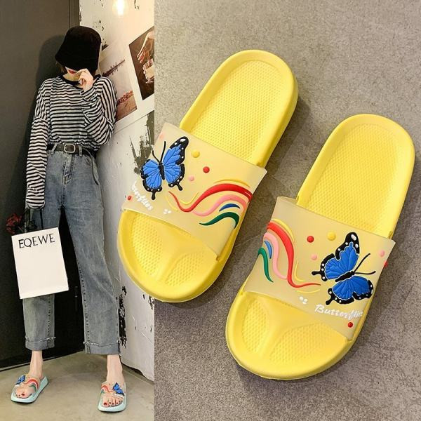 Papuci dama cu talpa plata si aplicatie