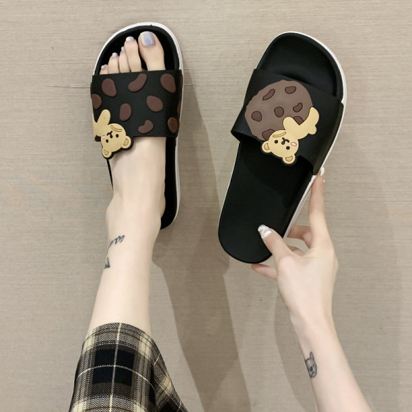 Papuci de damă cu element 3D în patru culori