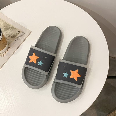 Γυναικείες λαστιχένιες παντόφλες με επίπεδη σόλα