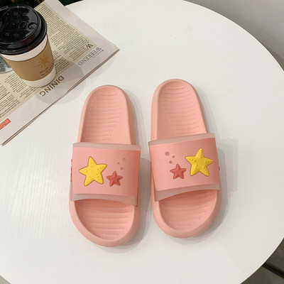 Γυναικείες λαστιχένιες παντόφλες με επίπεδη σόλα