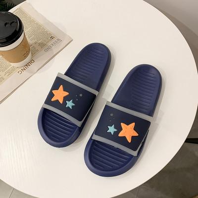 Γυναικείες λαστιχένιες παντόφλες με επίπεδη σόλα