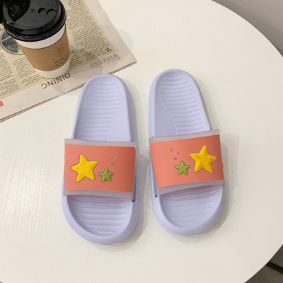 Γυναικείες λαστιχένιες παντόφλες με επίπεδη σόλα