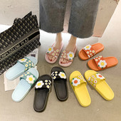 Papuci de plaja florali dama - talpa plata