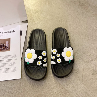 Papuci de plaja florali dama - talpa plata