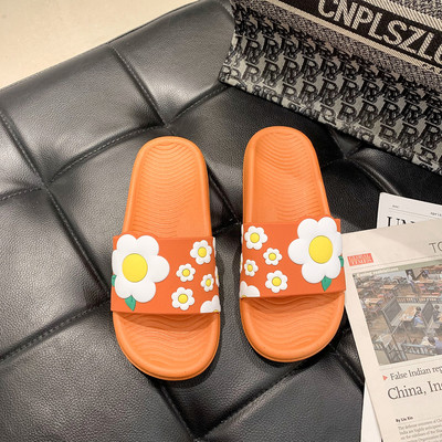 Papuci de plaja florali dama - talpa plata