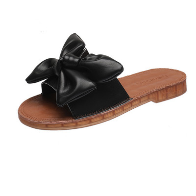 Papuci casual dama - talpa plata si panglica din piele ecologica