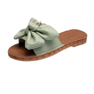 Papuci casual dama - talpa plata si panglica din piele ecologica