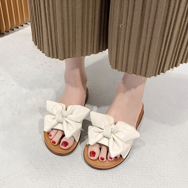 Papuci casual dama - talpa plata si panglica din piele ecologica