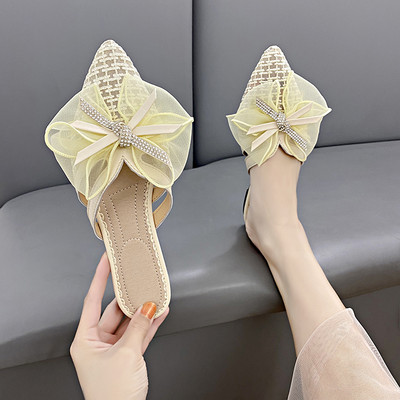 Papuci casual dama model ascutit in trei culori