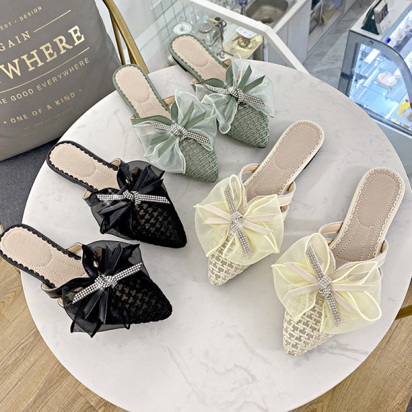 Papuci casual dama model ascutit in trei culori