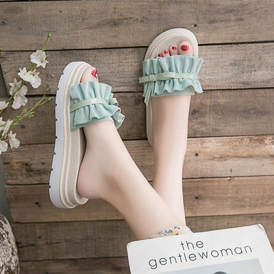 Γυναικείες casual παντόφλες κατάλληλες για το καλοκαίρι σε δύο χρώματα