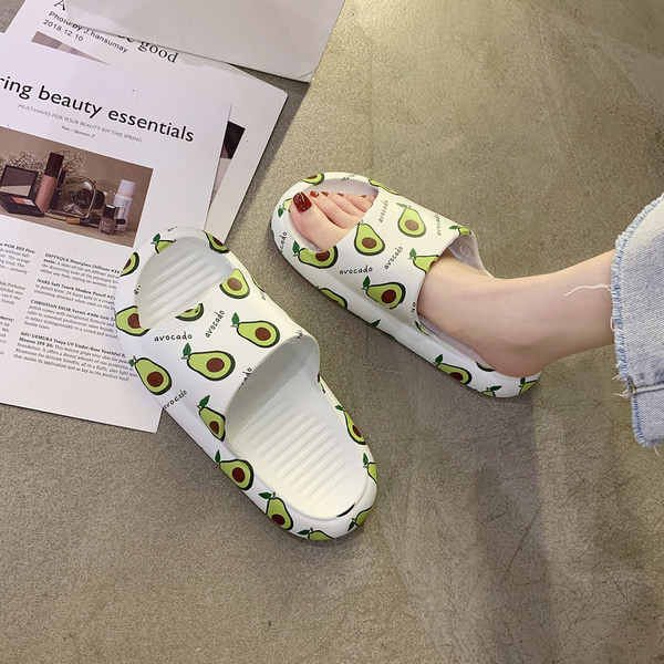 Papuci de vară de damă din cauciuc cu aplicație