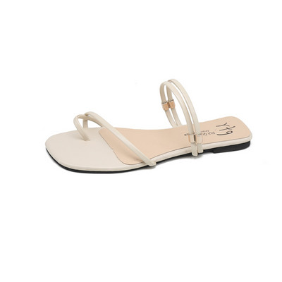 Γυναικείες έκο δερμάτινες παντόφλες με επίπεδη σόλα σε τρία χρώματα