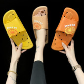 Papuci de damă cu inscripție în trei culori