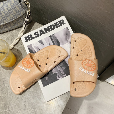 Papuci de damă cu inscripție în trei culori