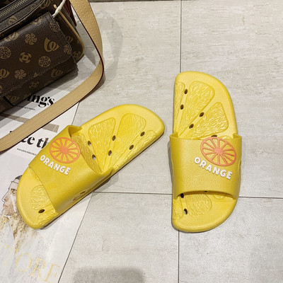 Papuci de damă cu inscripție în trei culori