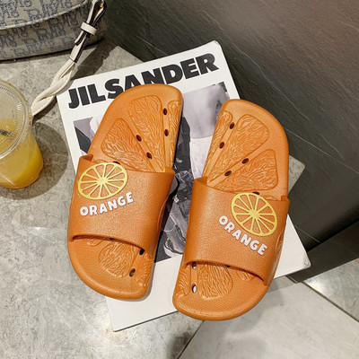 Papuci de damă cu inscripție în trei culori