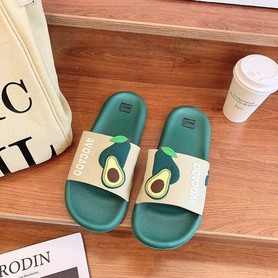 Papuci de cauciuc dama cu talpa plata si aplicatie