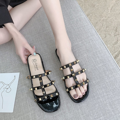 Γυναικείες casual παντόφλες με τρουξ σε τρία χρώματα