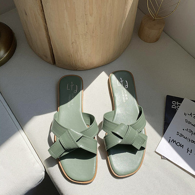 Papuci de damă moderni din piele ecologică în patru culori