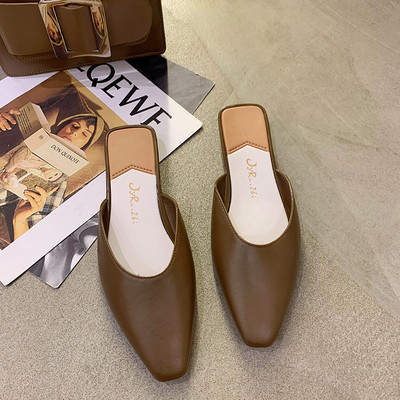 Papuci dama model ascutit - din piele ecologica