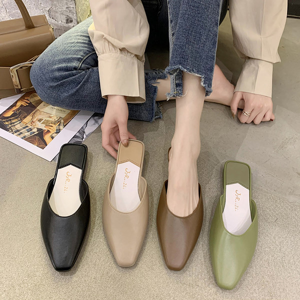 Papuci dama model ascutit - din piele ecologica