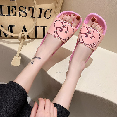 Papuci casual de dama potriviti pentru vara cu aplicatie