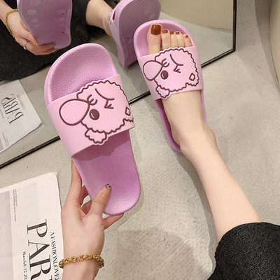 Papuci casual de dama potriviti pentru vara cu aplicatie