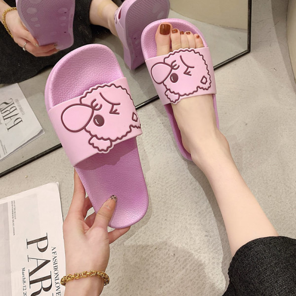 Papuci casual de dama potriviti pentru vara cu aplicatie