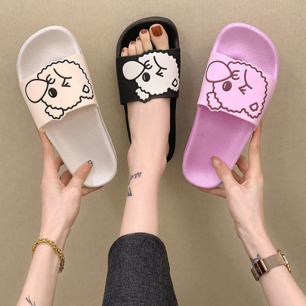 Papuci casual de dama potriviti pentru vara cu aplicatie