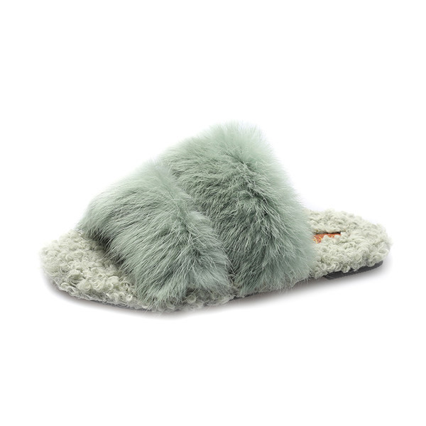 Ženske papuče s perom