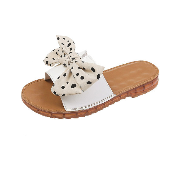 Papuci casual cu panglica din piele ecologica si material textil