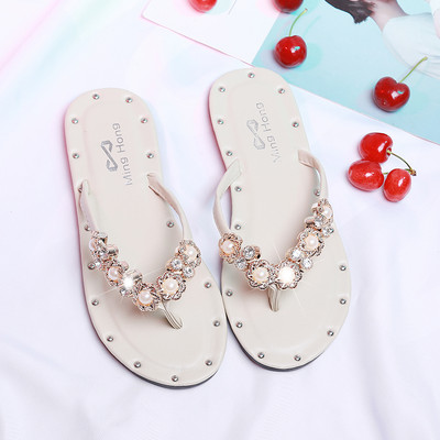 Καθημερινές σαγιονάρες με πέτρες διακόσμηση