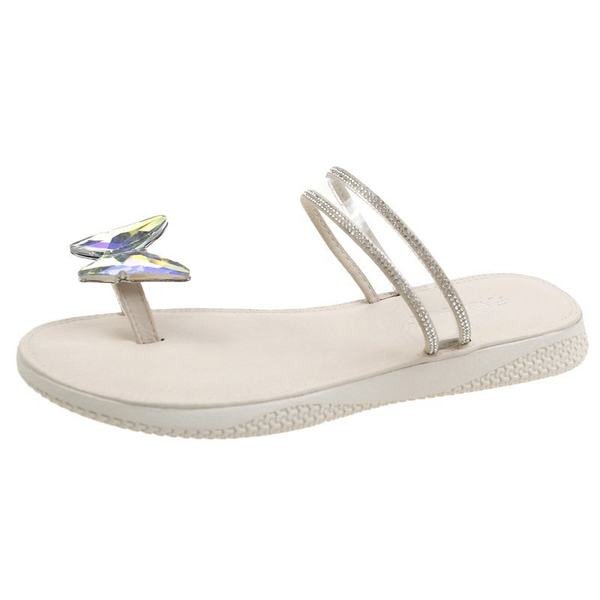 Papuci moderni de dama cu element 3D si bretele