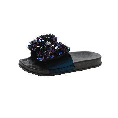 Papuci casual dama si panglica cu paiete