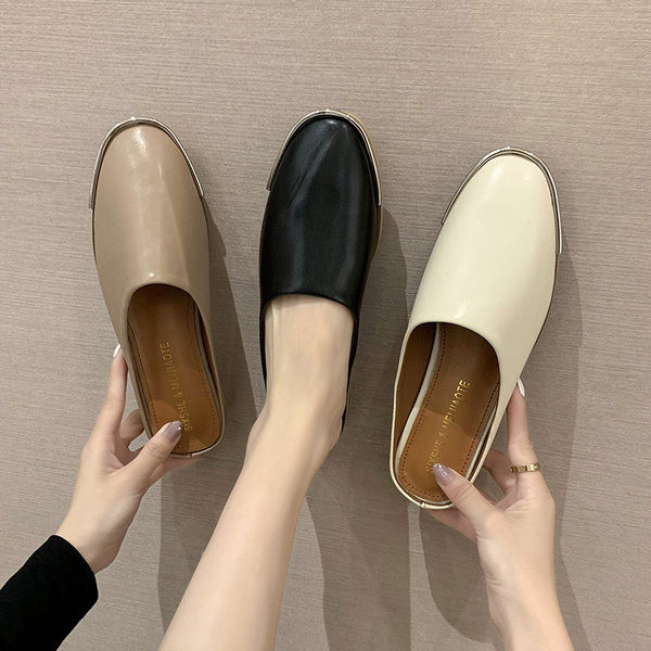 Papuci moderni de dama din piele ecologica